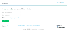 Tablet Screenshot of jhccms.qstream.com